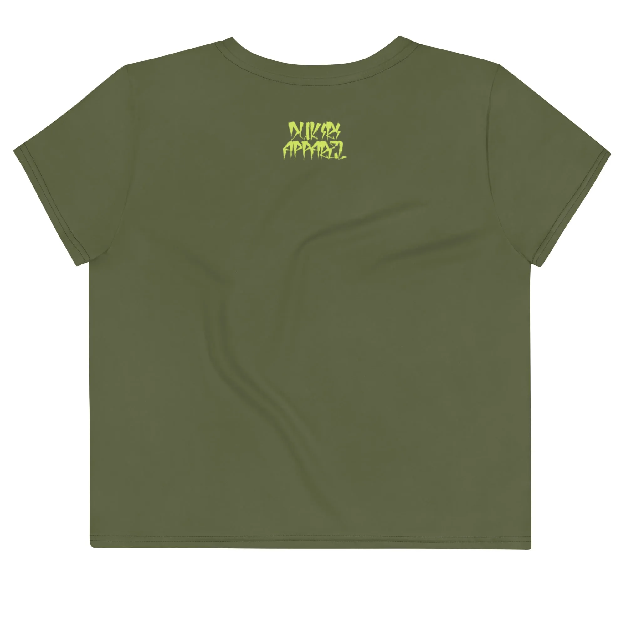 Women's Crop Tee- Saratoga Conquerors Print
