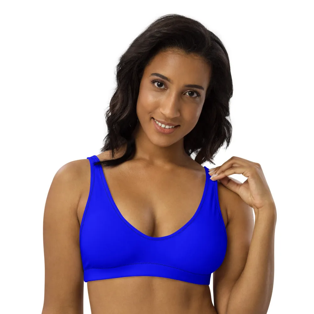Women's Electric Blue Bikini Top