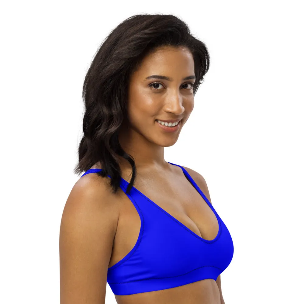 Women's Electric Blue Bikini Top