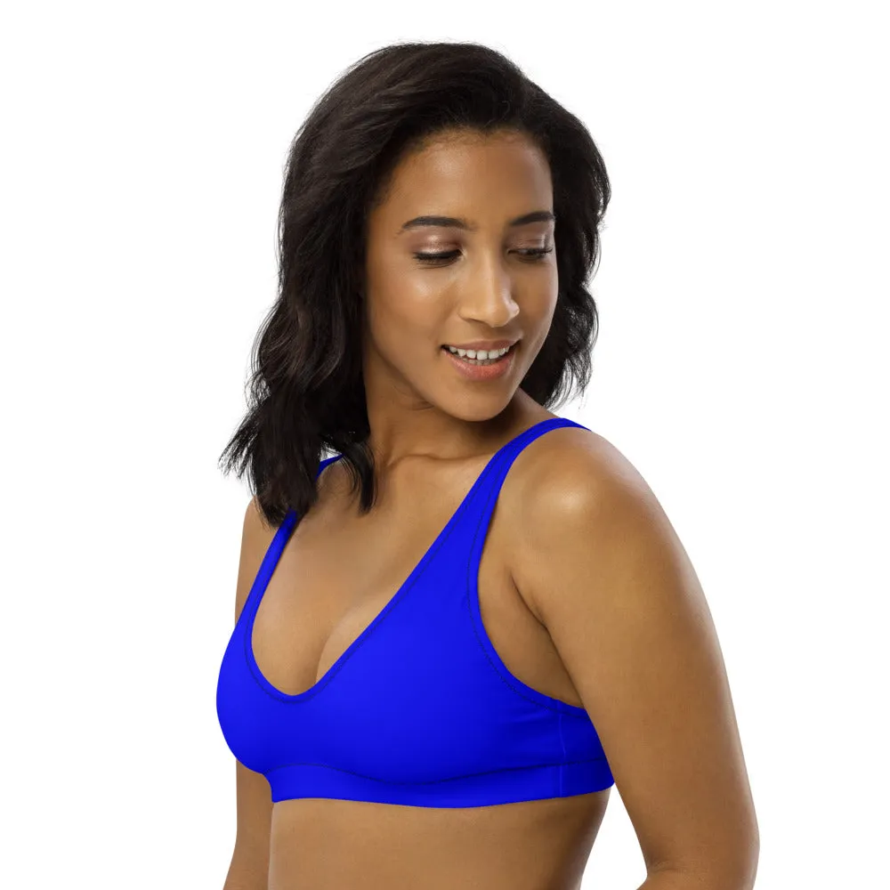 Women's Electric Blue Bikini Top