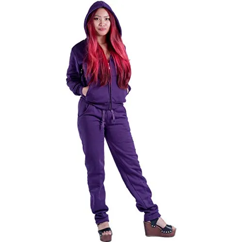 Womens Jogging Suits 2 Piece Sweatsuits Set Heavyweight Sweatshirt & Sweatpants Full Zip Hoodie Tracksuits