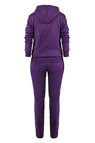 Womens Jogging Suits 2 Piece Sweatsuits Set Heavyweight Sweatshirt & Sweatpants Full Zip Hoodie Tracksuits