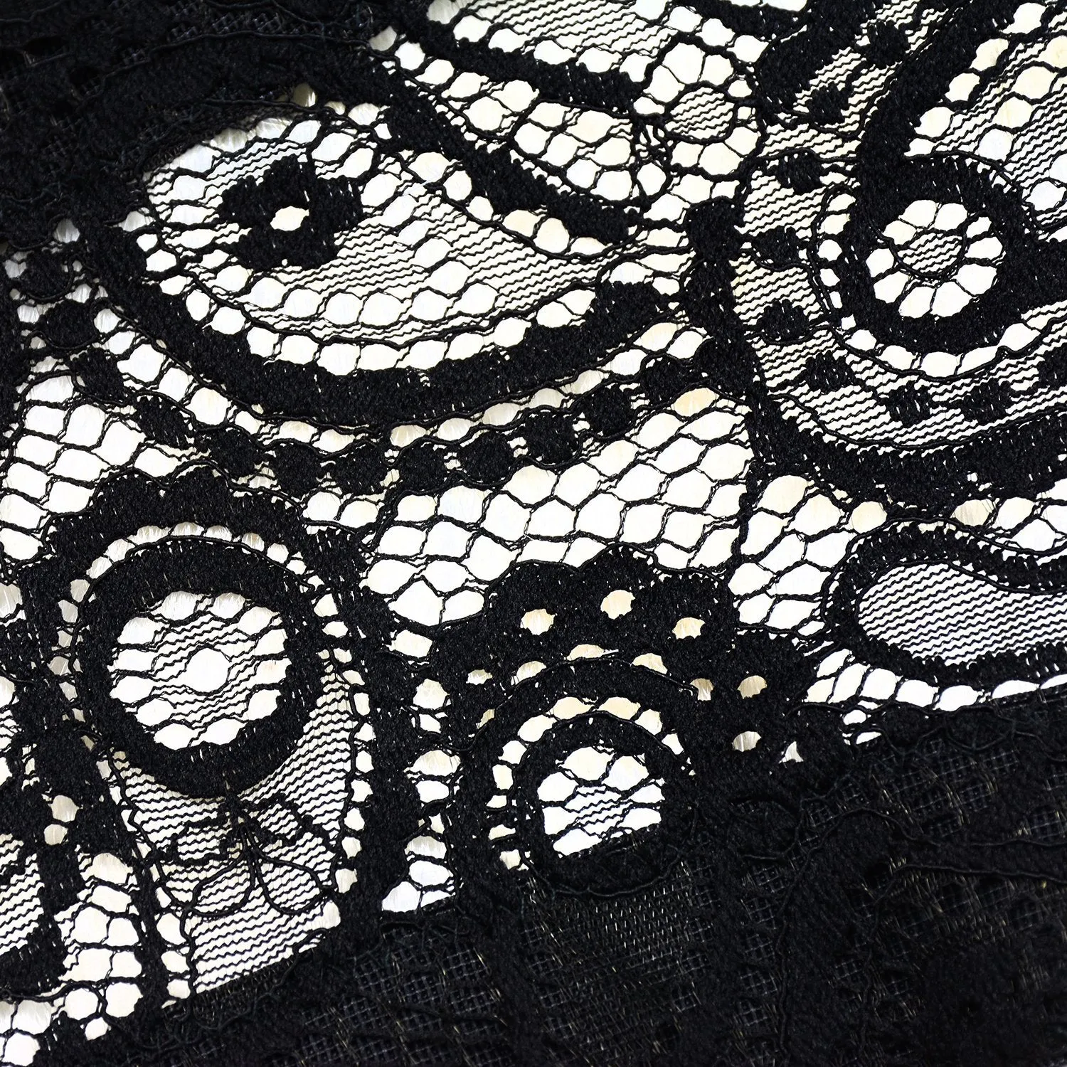 Women's Paisley Mesh Lace Bustier Crop Top Sexy Corset Top Bra Black