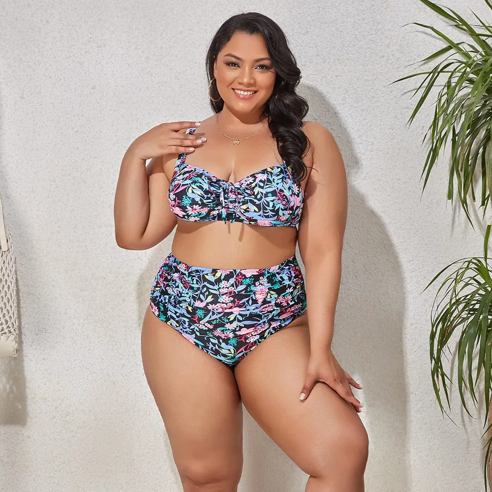 Women's Plus Size Bikini Two Piece Swimwear