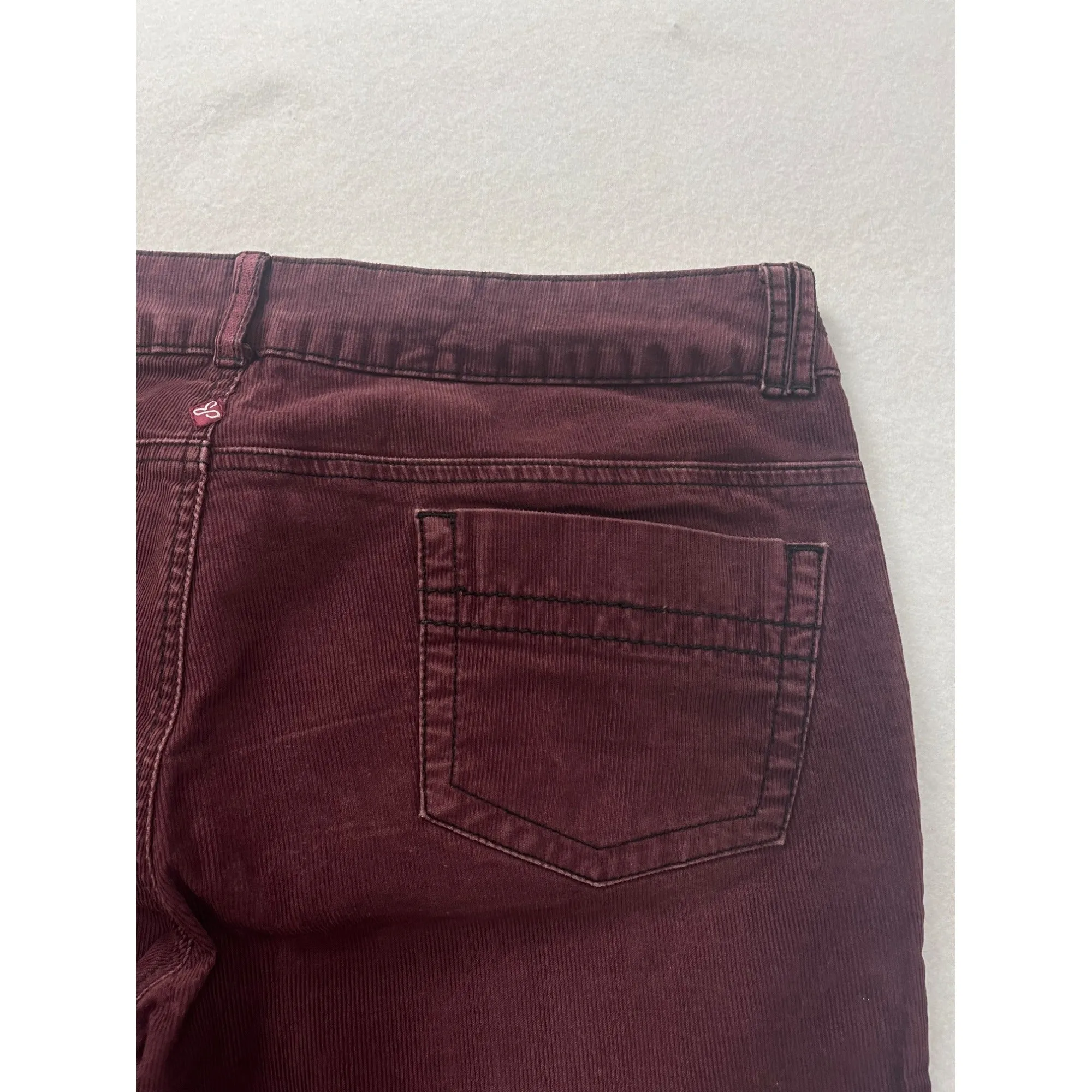 Women’s Prana  Burgundy Corduroy Pants #2950