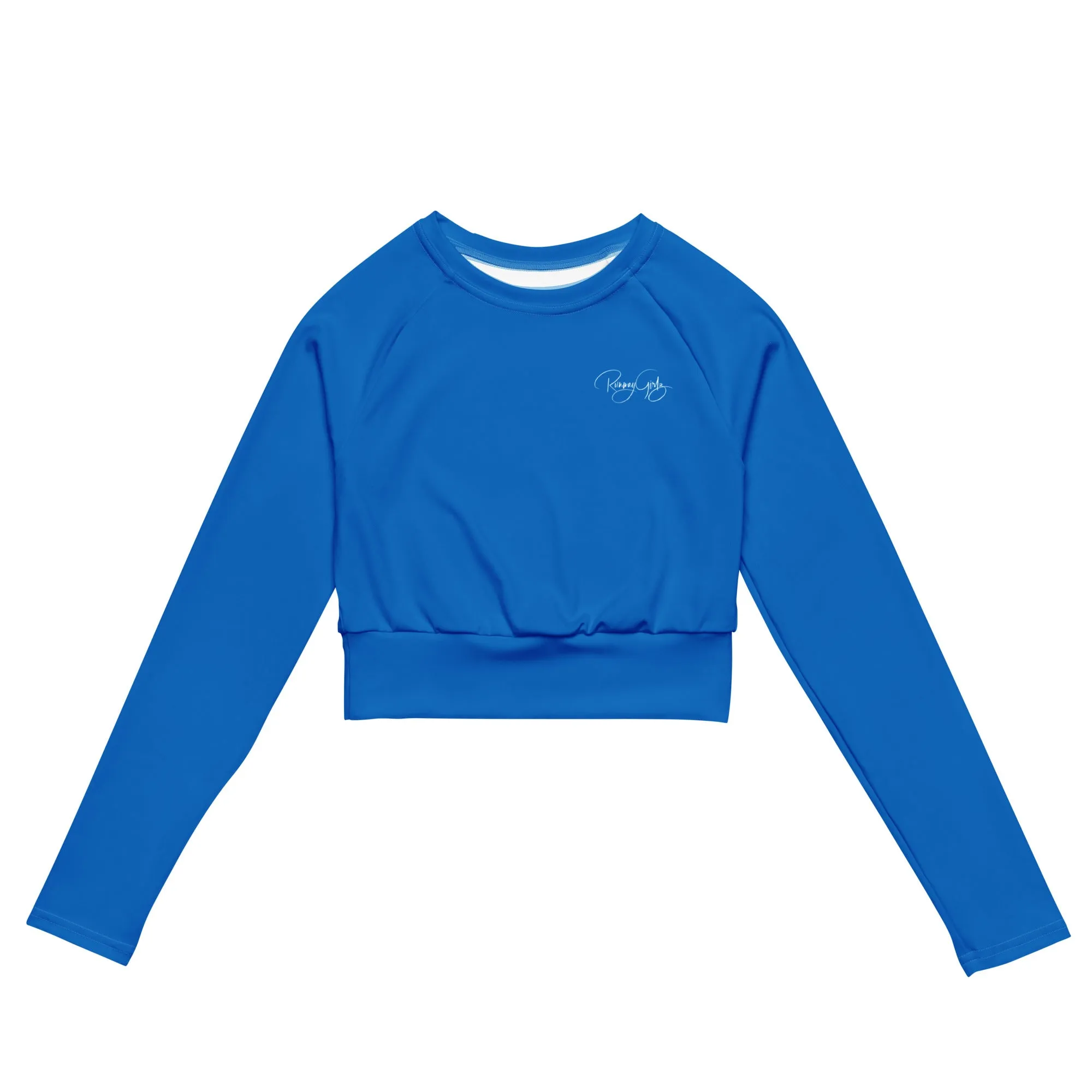 Women's Runway Girlz Crop Top (Blue/White)