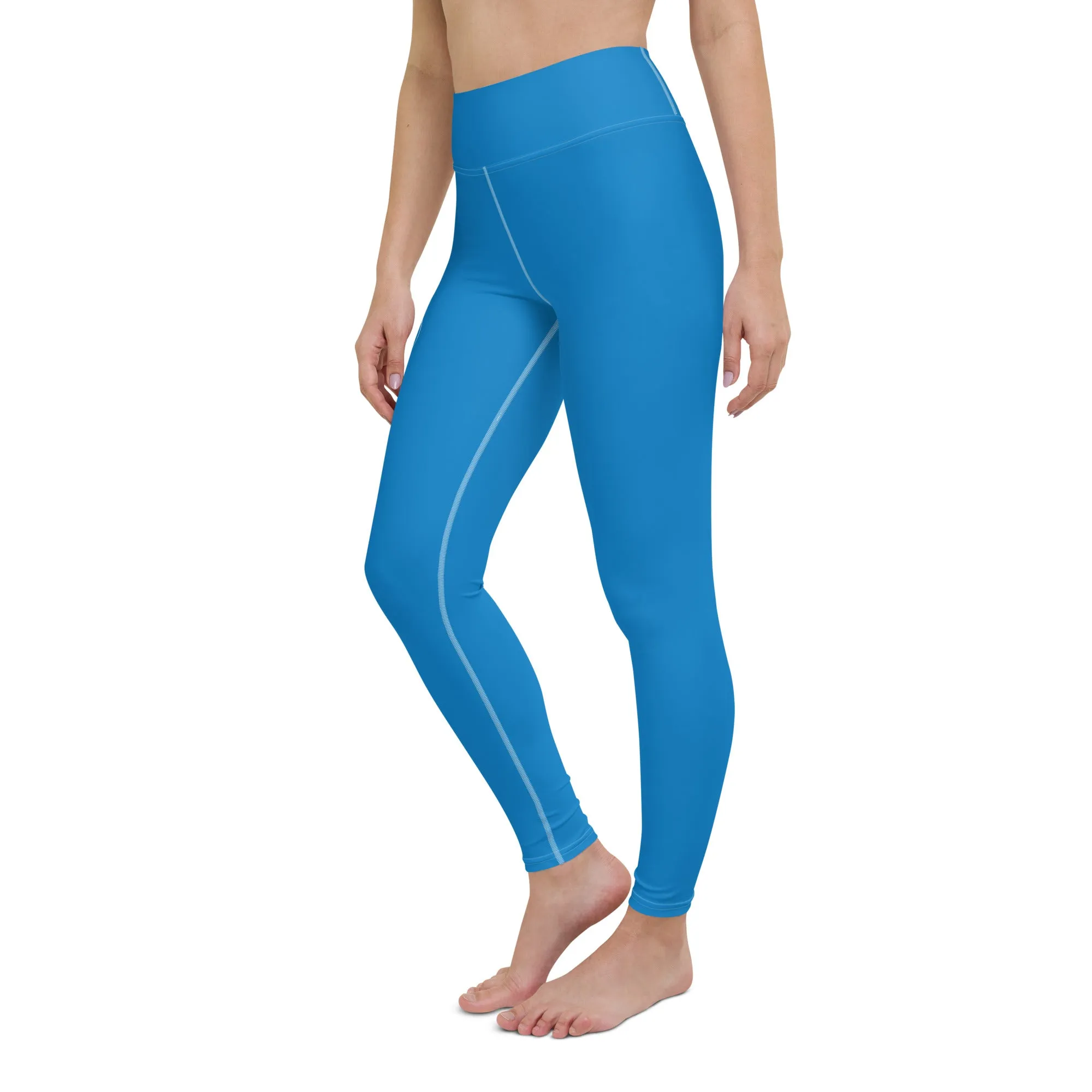 Women's Runway Girlz Yoga Leggings (Blue/White)
