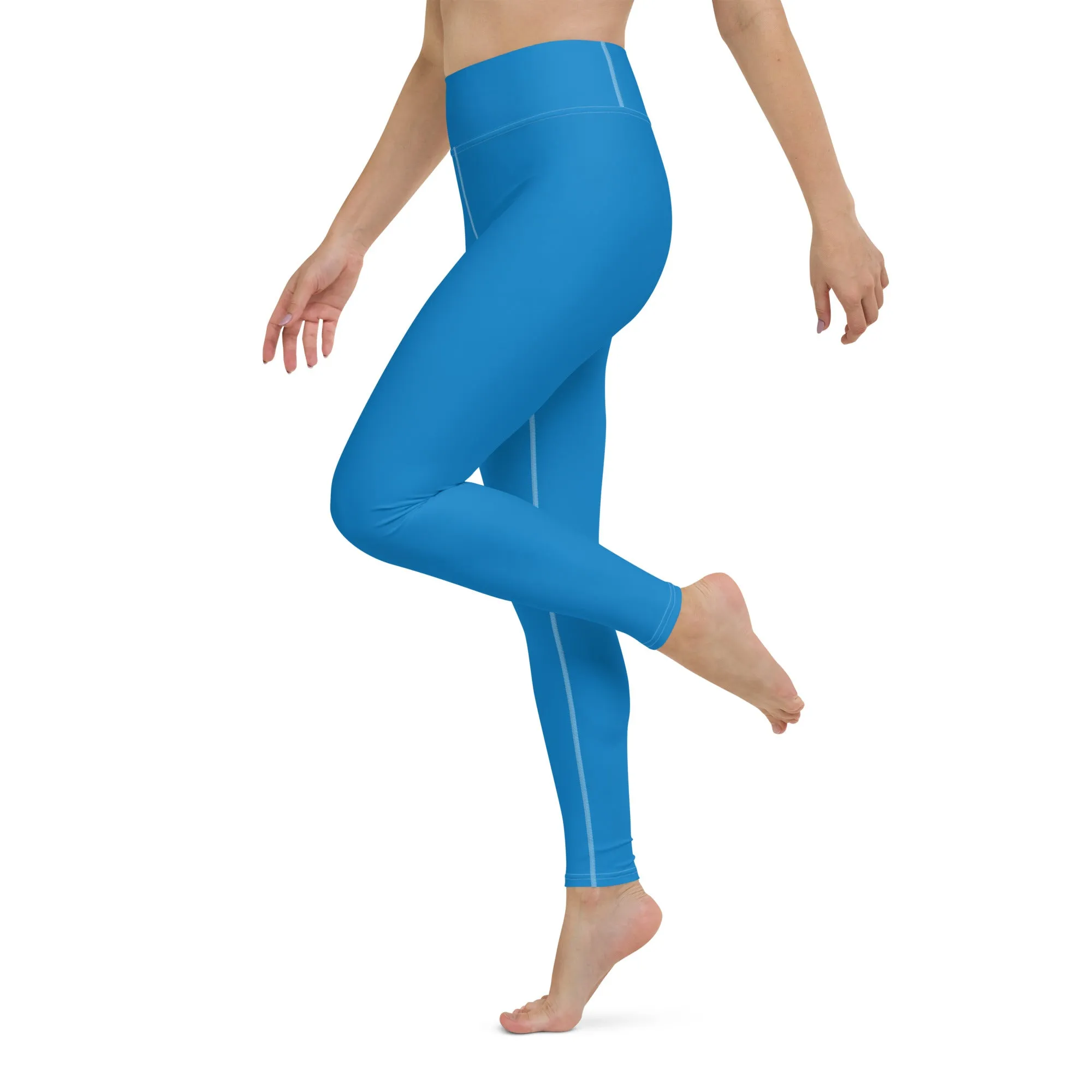 Women's Runway Girlz Yoga Leggings (Blue/White)