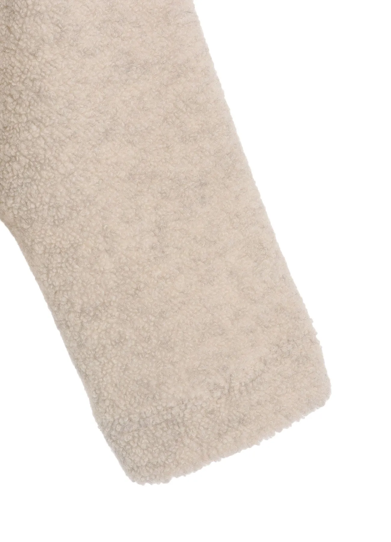 WOOL BREND PILE COAT WITH PIN