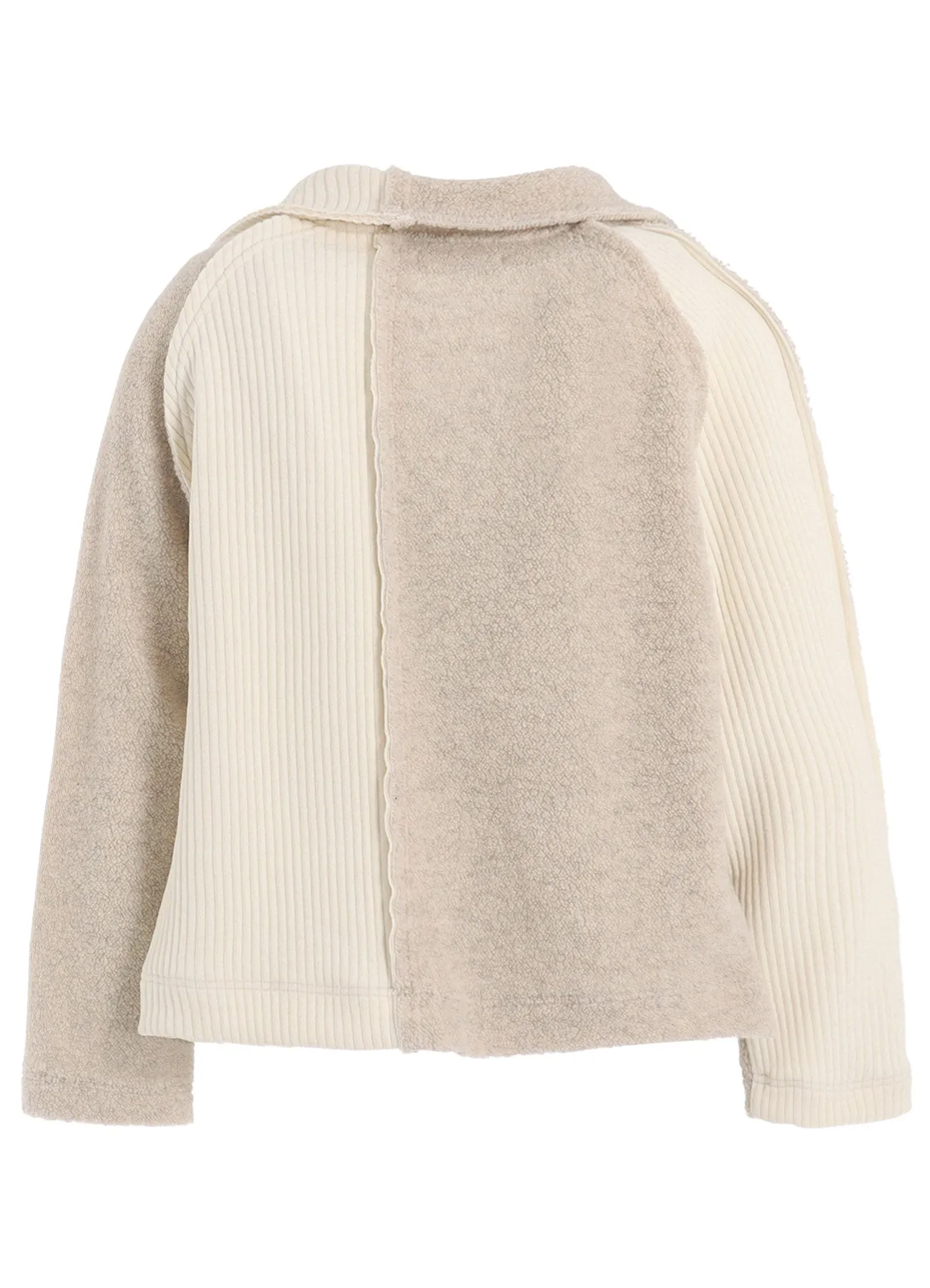 WOOL BREND PILE COAT WITH PIN
