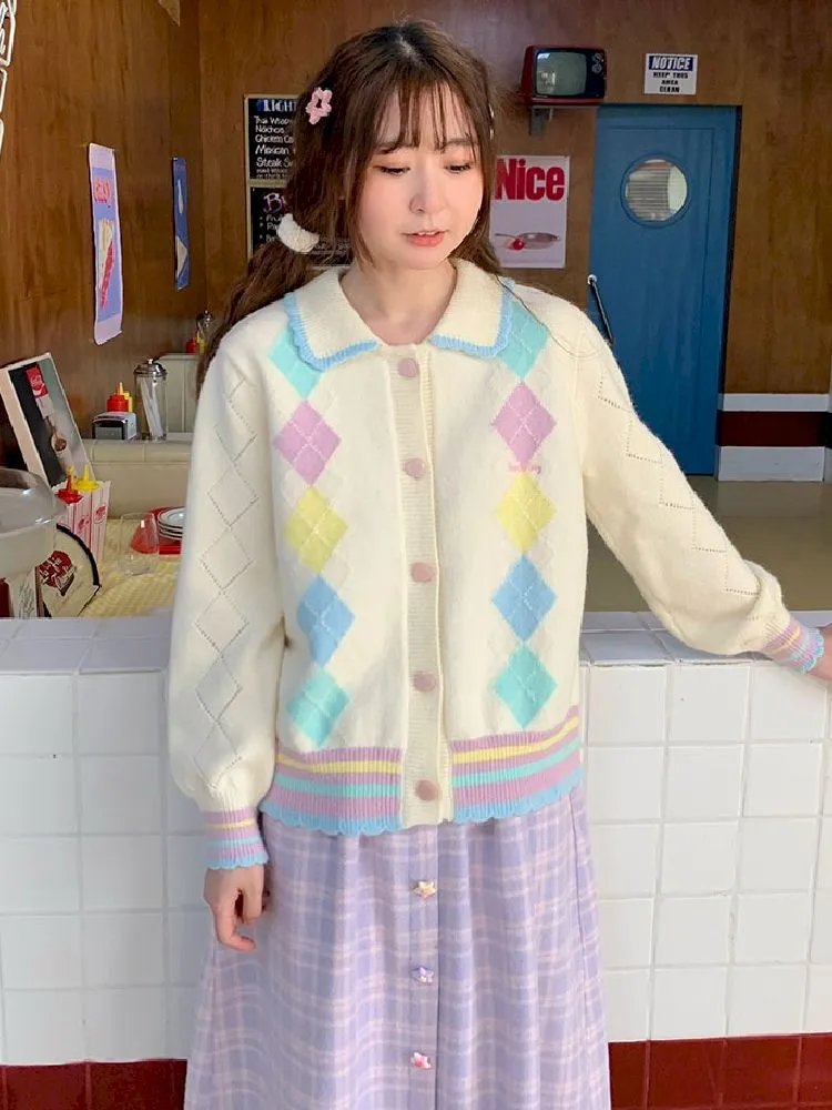 wool sweater girl cardigan jacket
