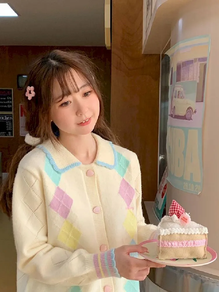 wool sweater girl cardigan jacket