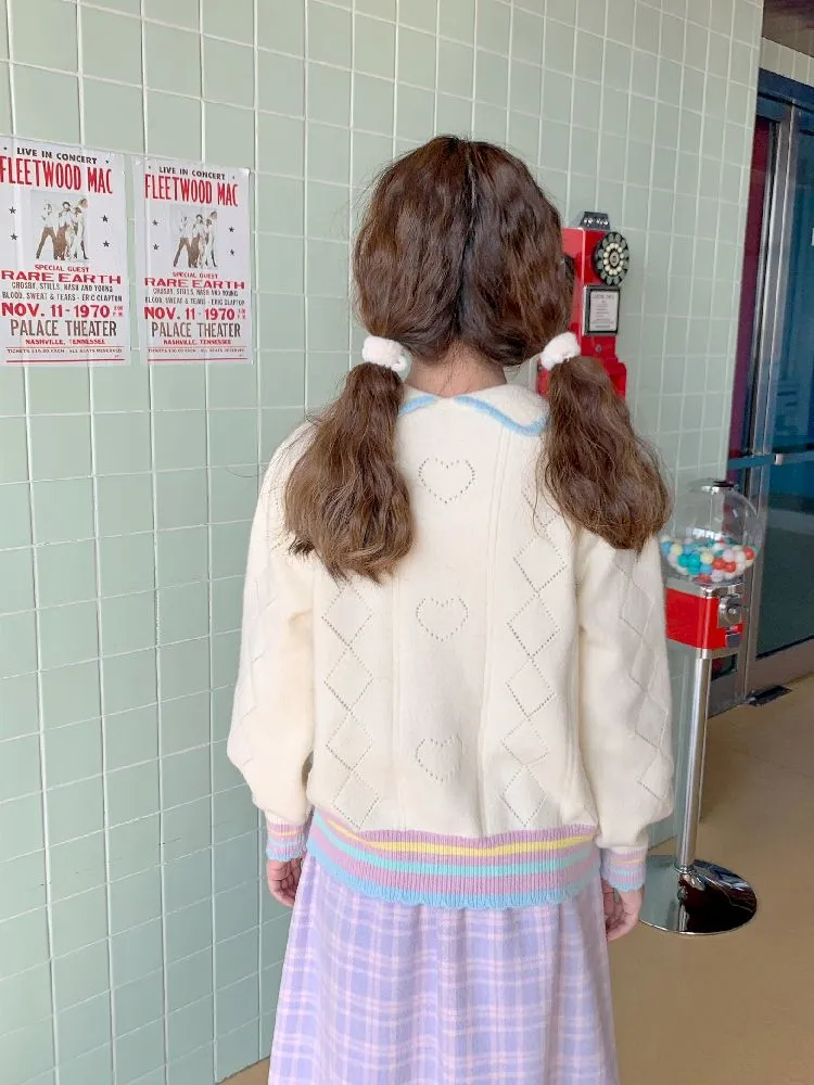 wool sweater girl cardigan jacket