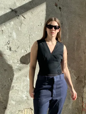 wool tailored top