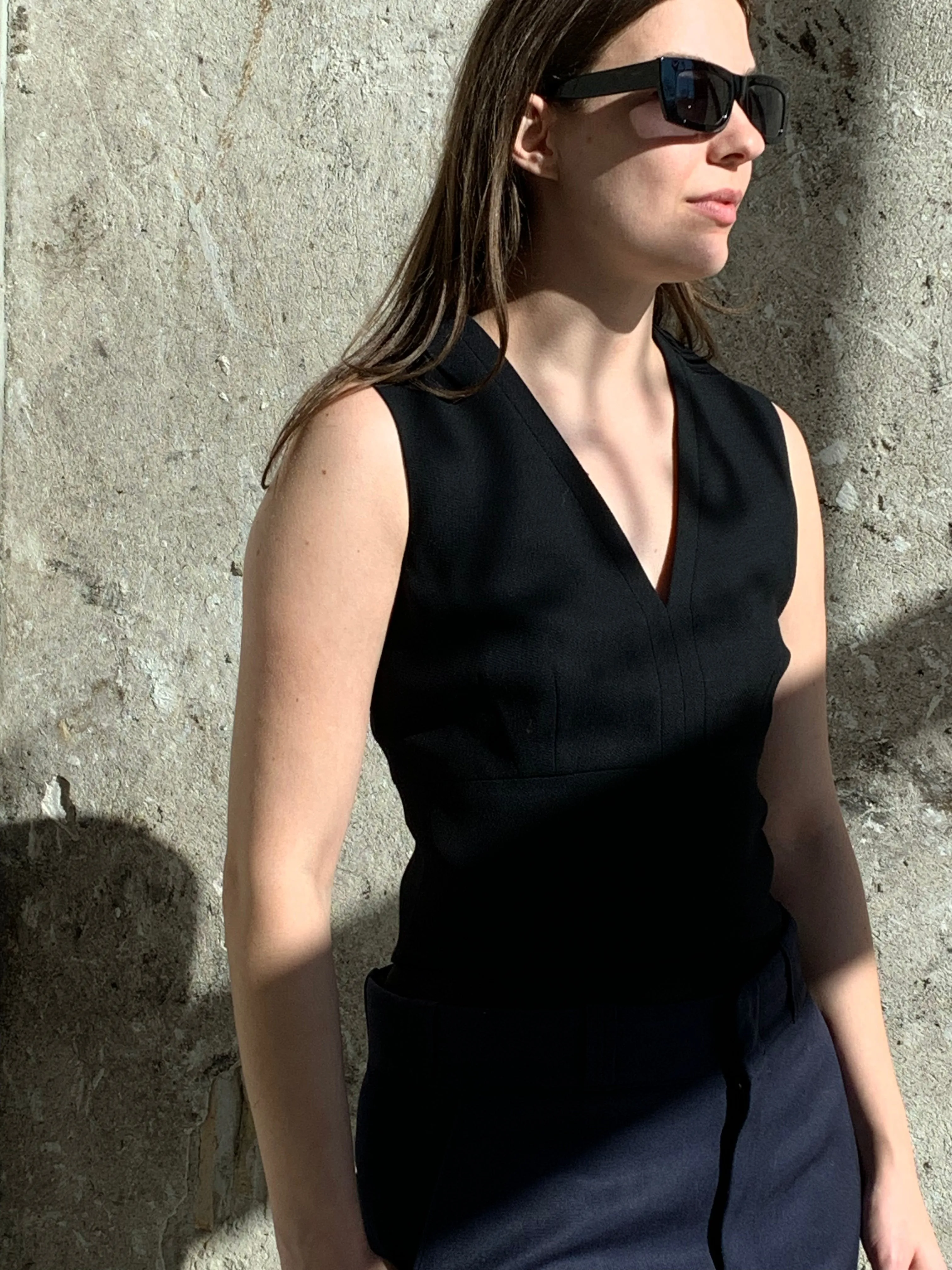 wool tailored top