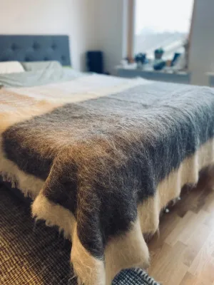 Wool Throw Blanket- 100% Organic Sheep Wool|Glencloud