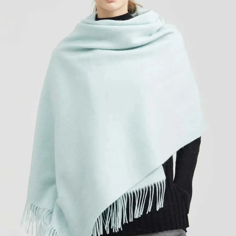 Wool Winter Scarf Women Fashion Shawl Adult Solid Scarves Luxury Autumn Shawls and Wraps  Poncho Scarfs for Ladies Unisex Wrap