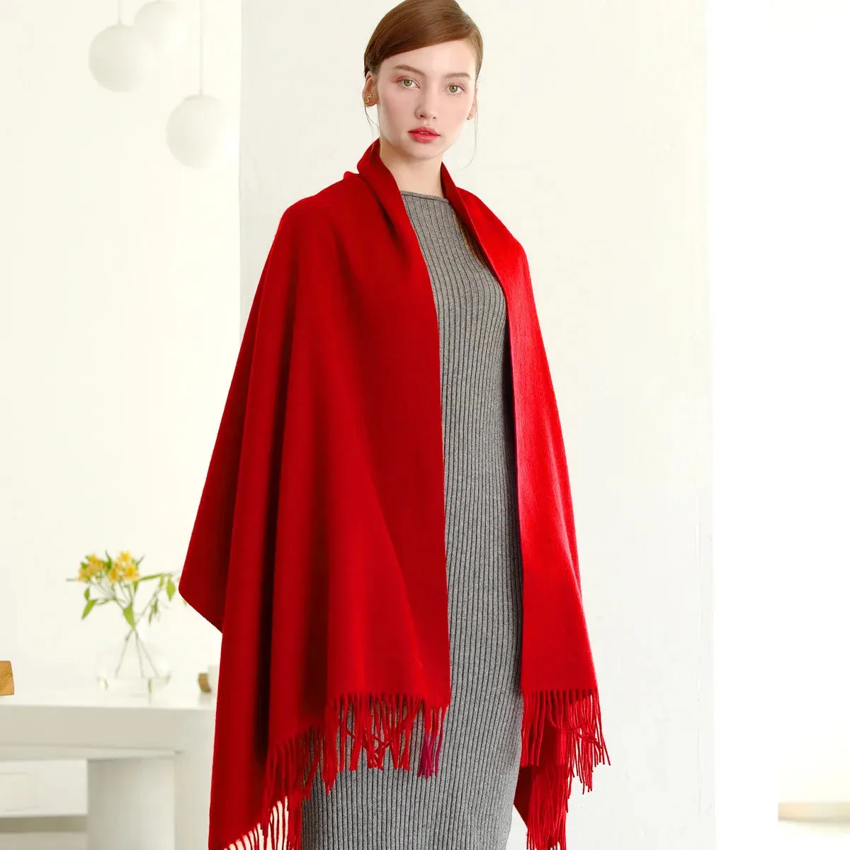 Wool Winter Scarf Women Fashion Shawl Adult Solid Scarves Luxury Autumn Shawls and Wraps  Poncho Scarfs for Ladies Unisex Wrap