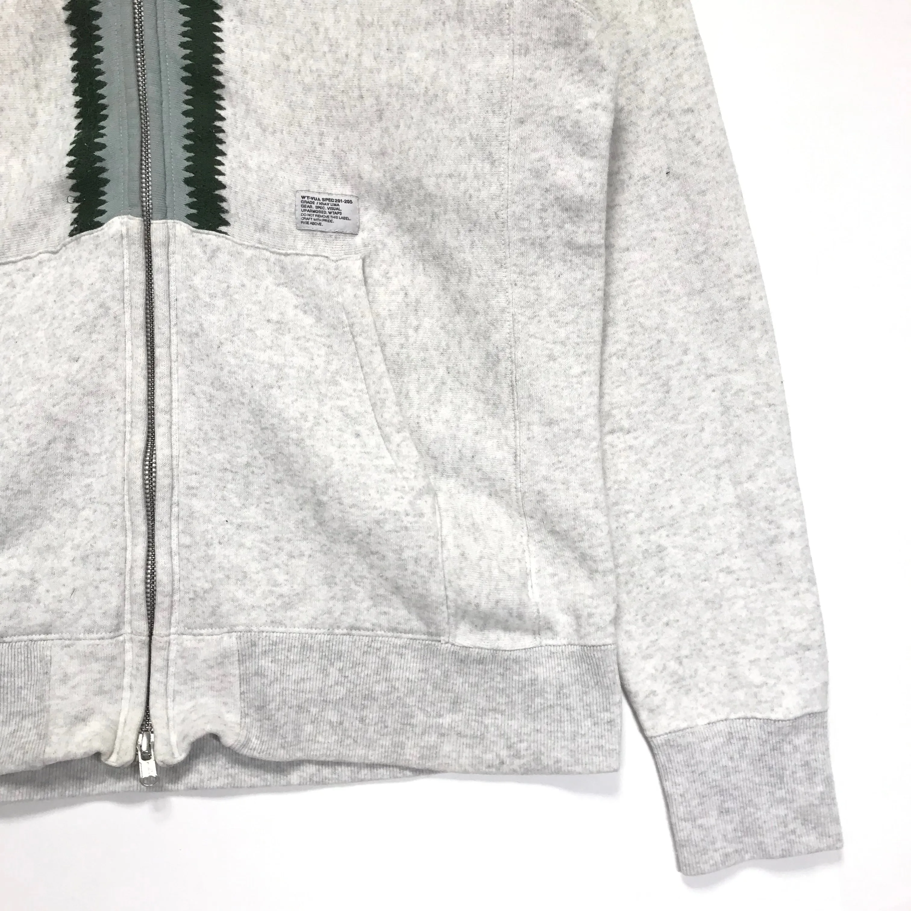 [XL] WTaps 09AW Hellweek Zip Up Hoodie Grey