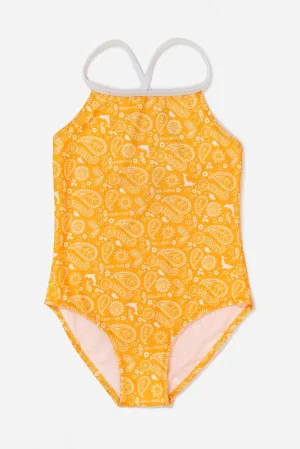 Yellow Bandana | Girls' Swimsuit