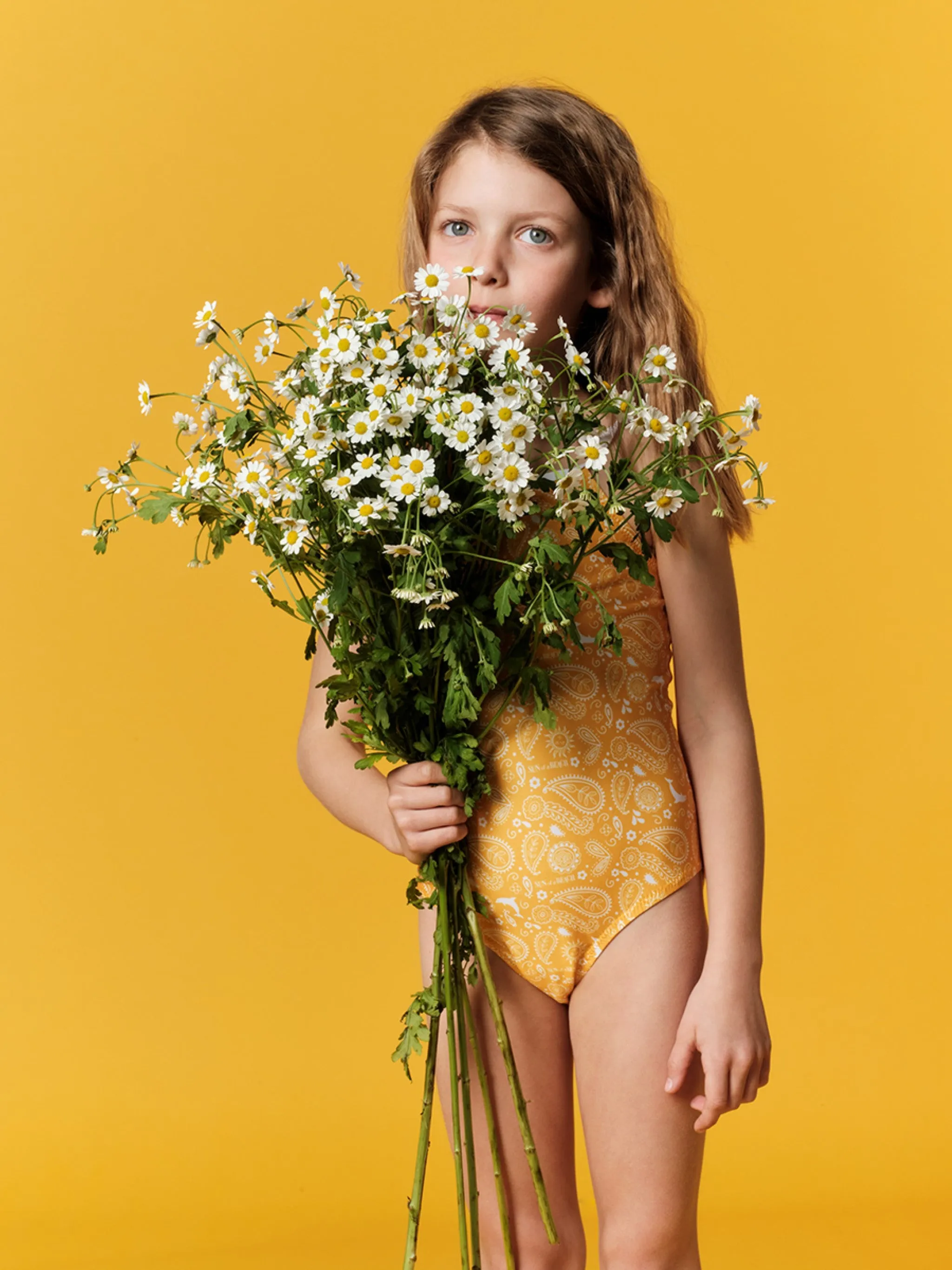 Yellow Bandana | Girls' Swimsuit