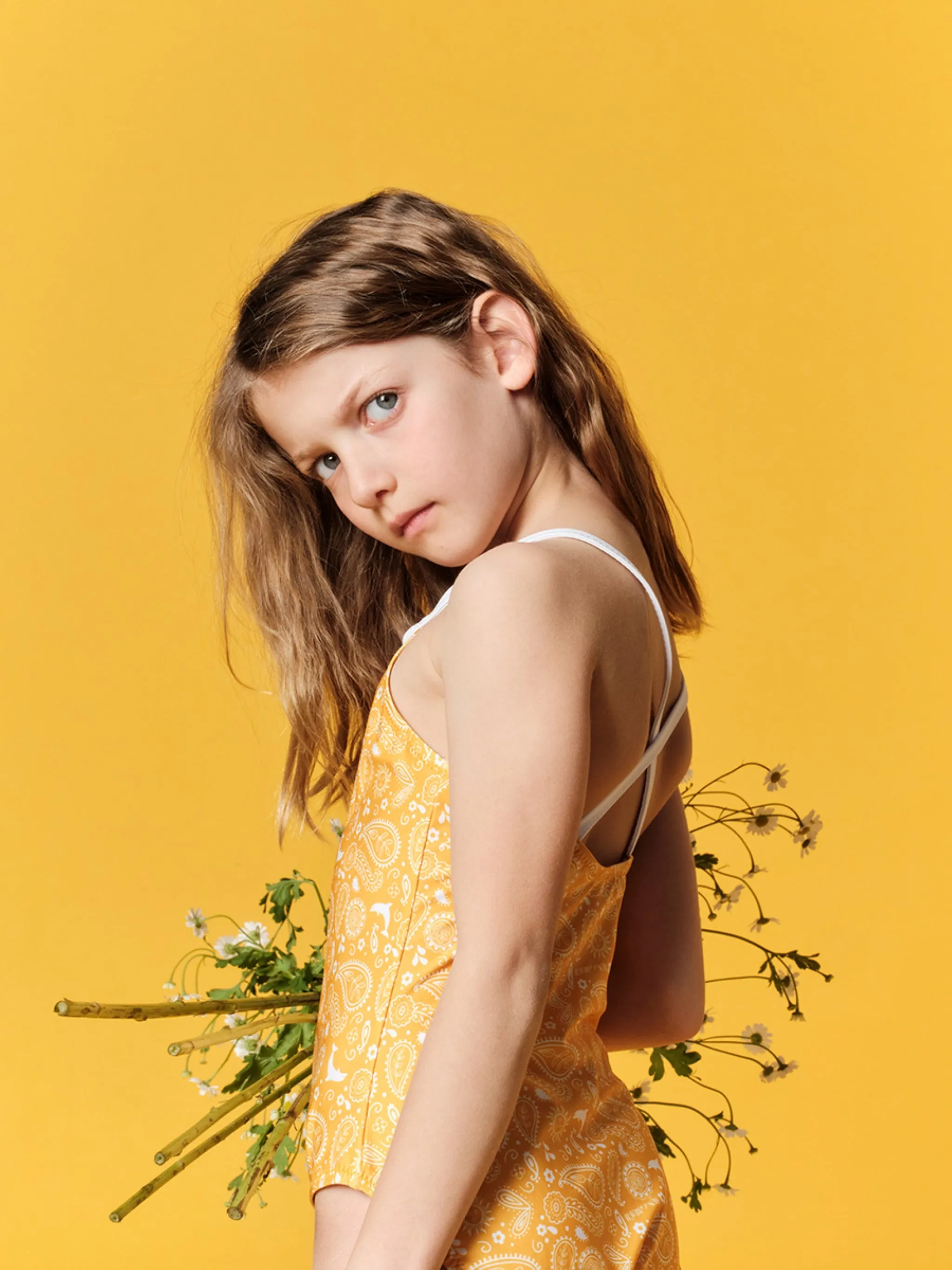 Yellow Bandana | Girls' Swimsuit