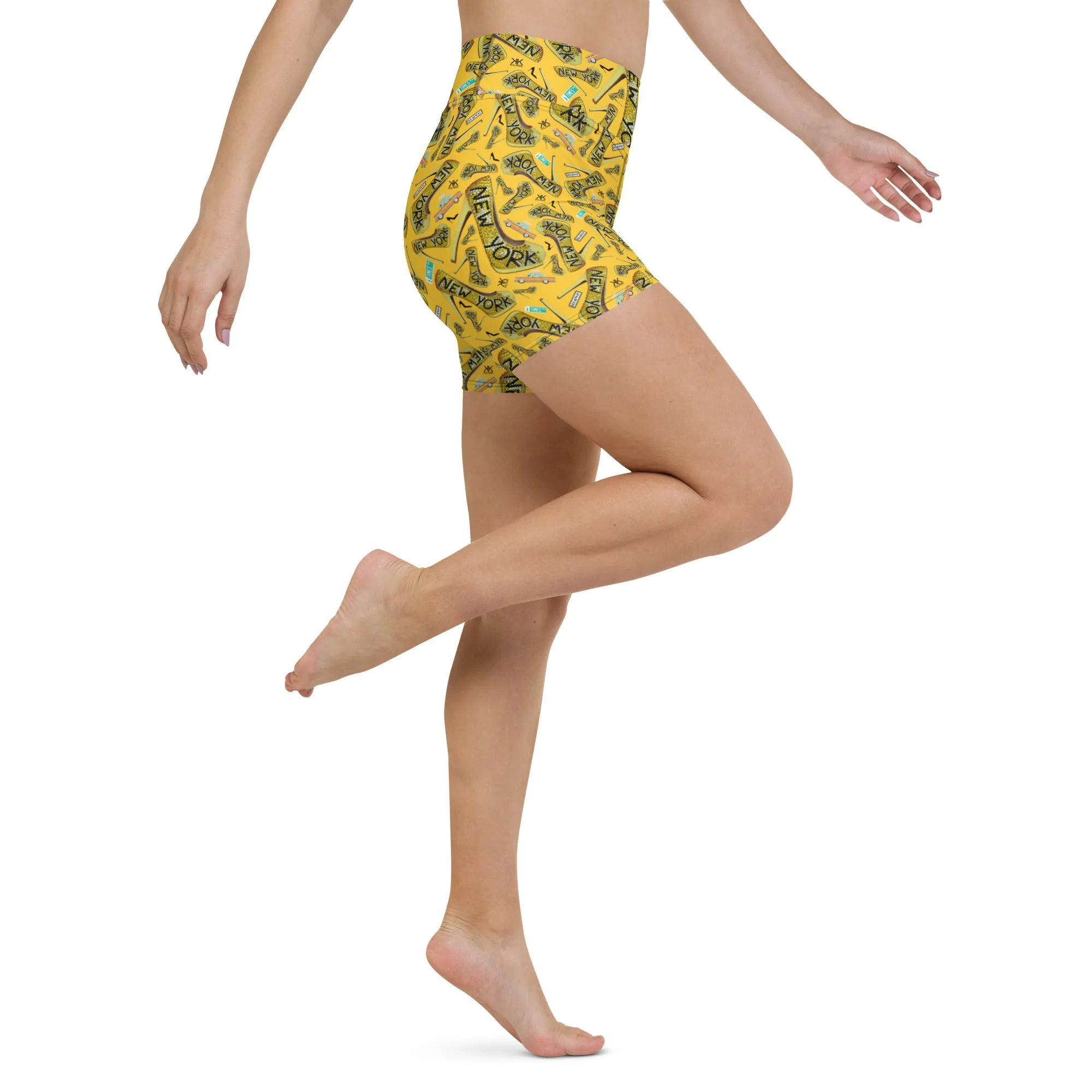 Yoga Shorts 'Yellow cab'