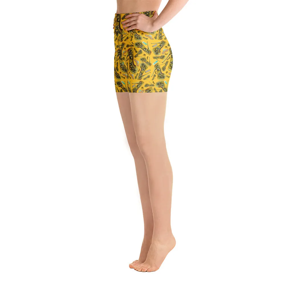 Yoga Shorts 'Yellow cab'