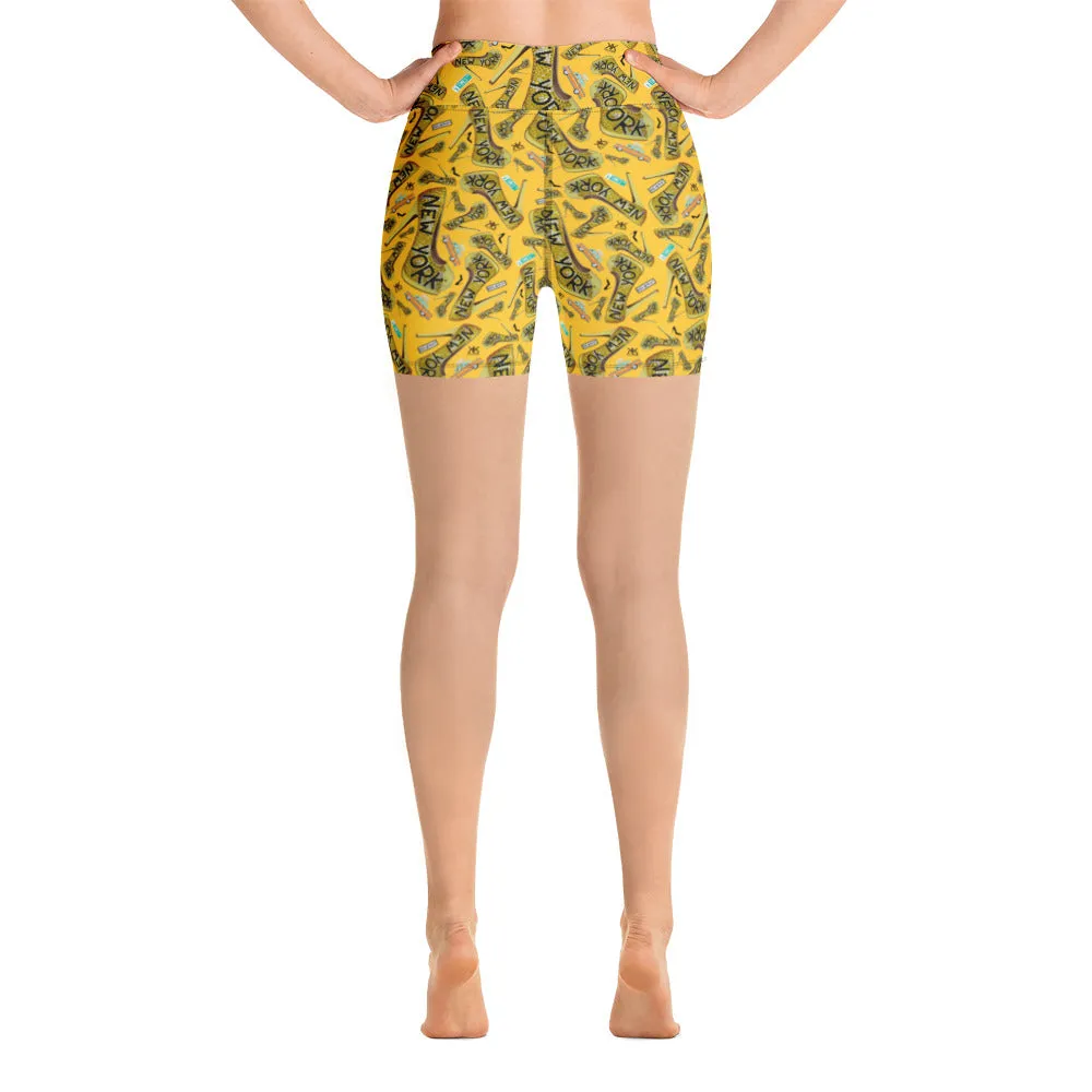 Yoga Shorts 'Yellow cab'