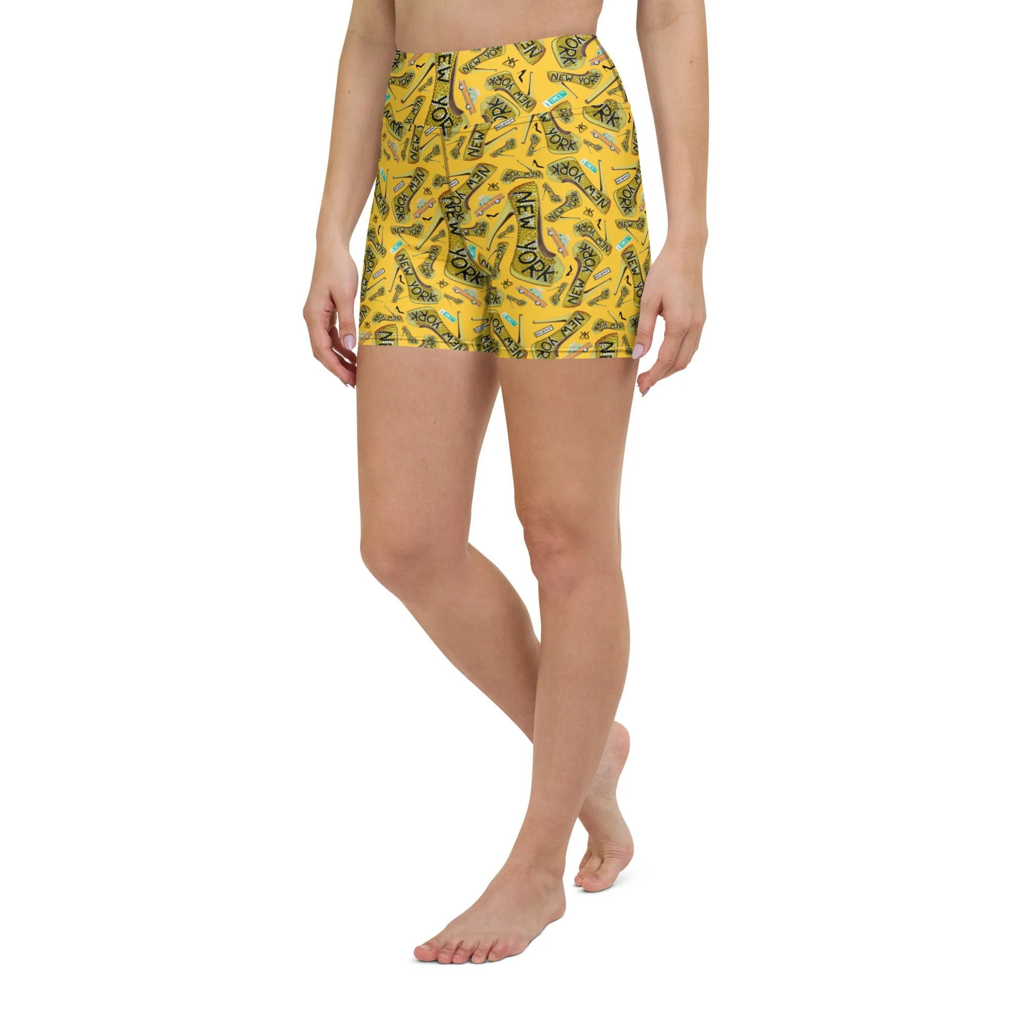 Yoga Shorts 'Yellow cab'