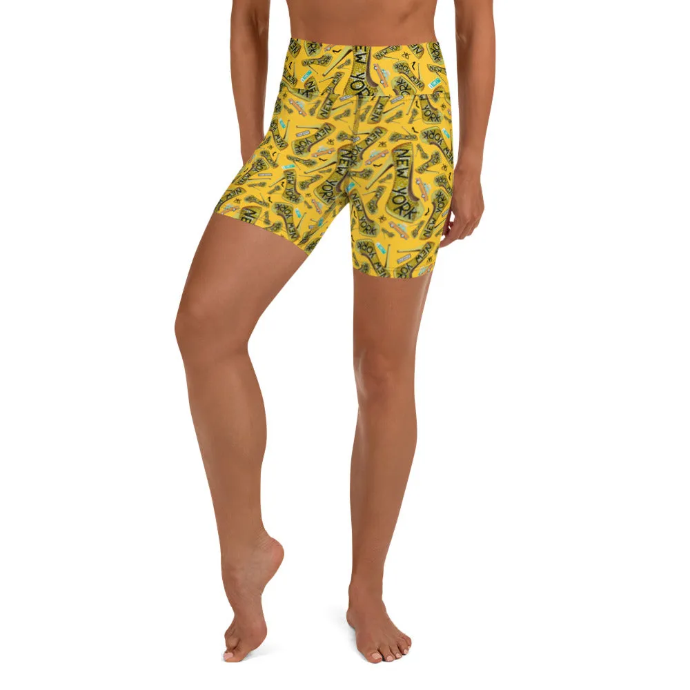 Yoga Shorts 'Yellow cab'