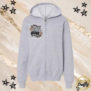 You Are More Than Enough Youth Zip Up Hoodie Pocket Design