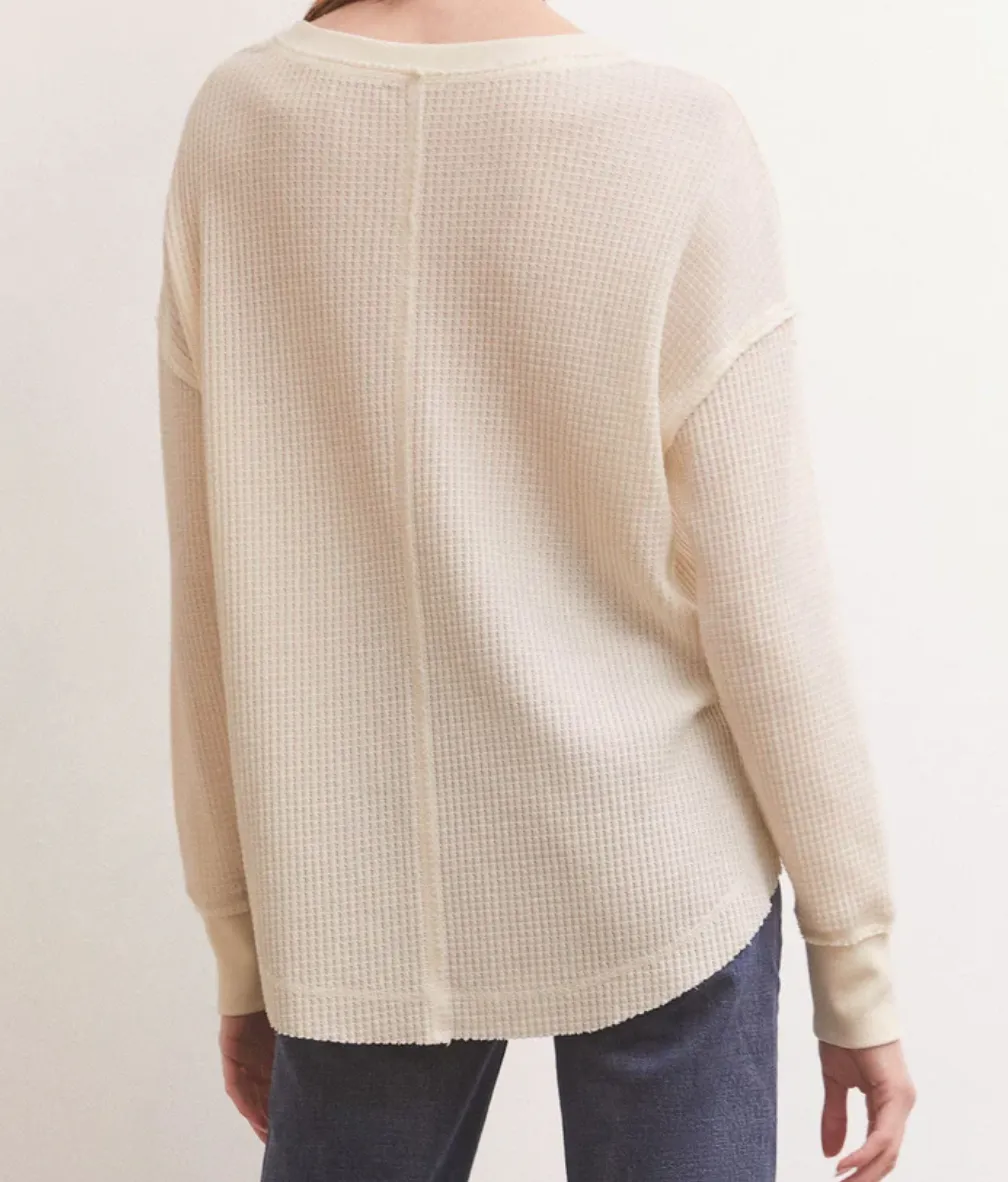 Z Supply Driftwood Thermal LS Top