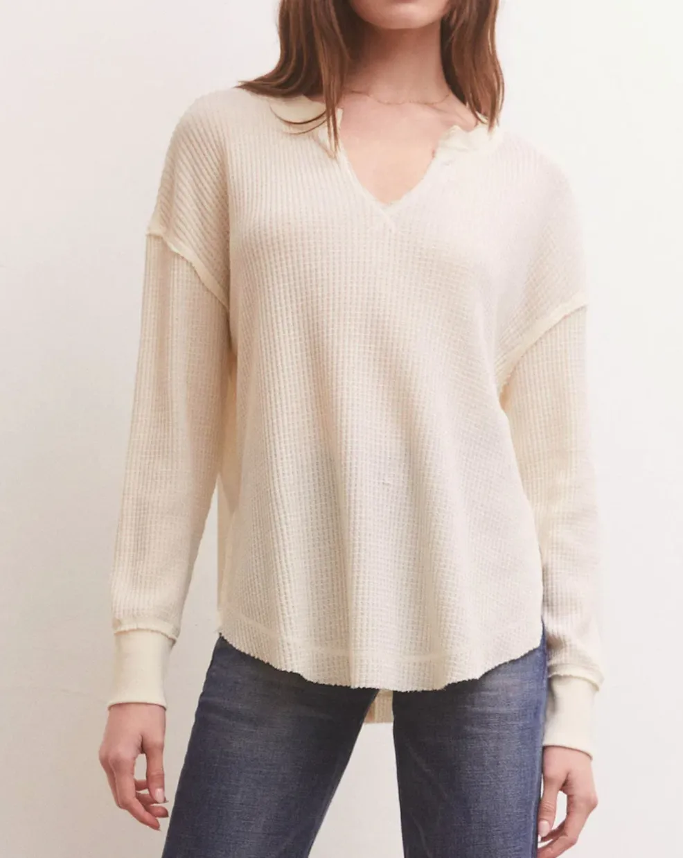 Z Supply Driftwood Thermal LS Top