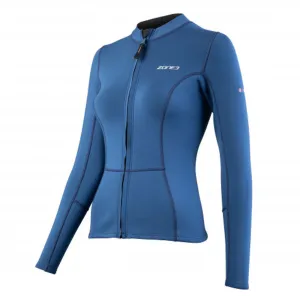 Zone 3 Womens Yulex Long Sleeve Top - Navy