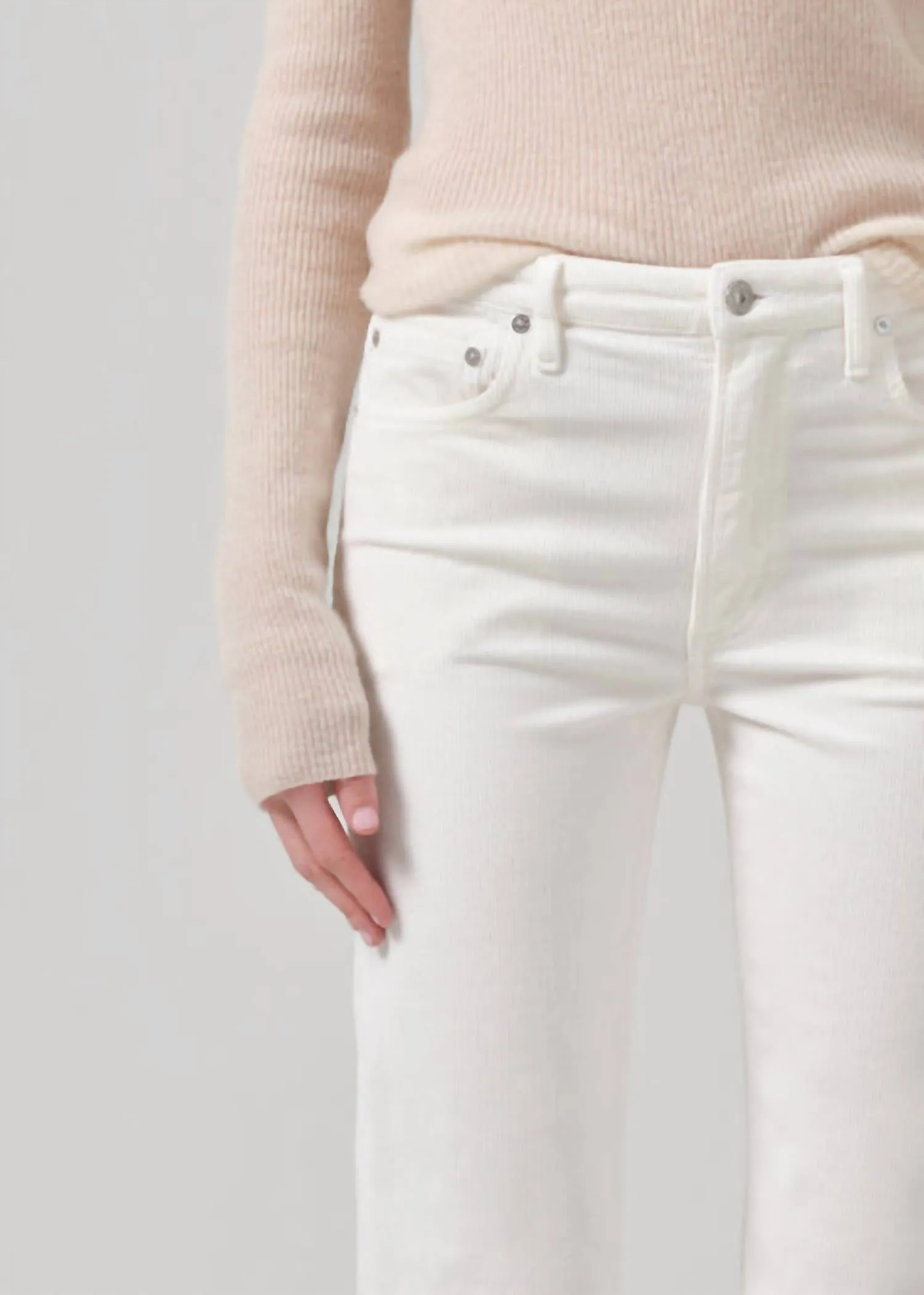 Zurie Corduroy Ankle Pants In Pashmina